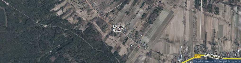 Zdjęcie satelitarne Poręby Stare ul.
